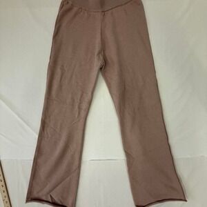 Women's Taupe Knit Flare Pants – Size Small